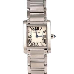 Cartier Tank Française SM W51008Q3 Stainless Steel Quartz Watch